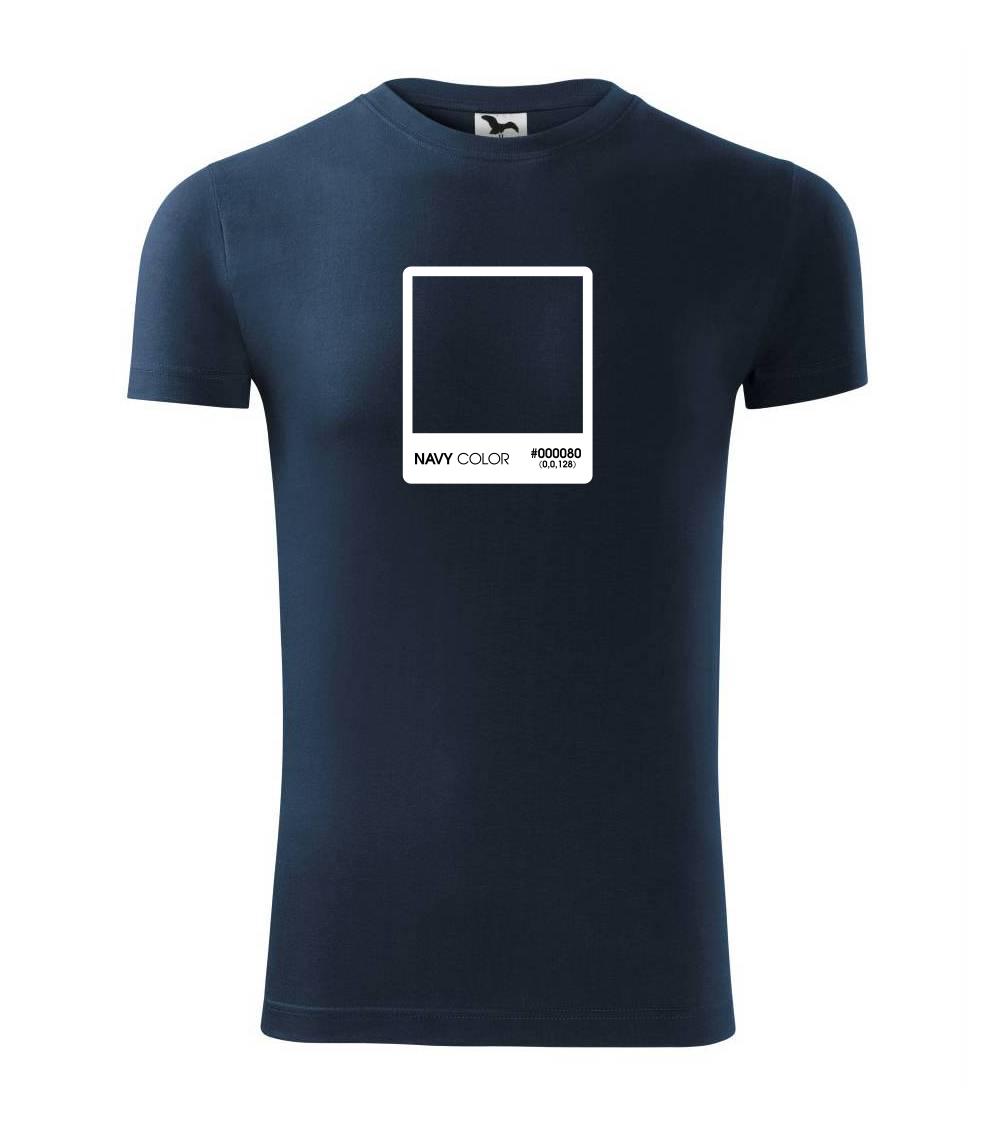 Tričká pre fotografov - RGB navy - Viper FIT - Pánske zúžené tričko
