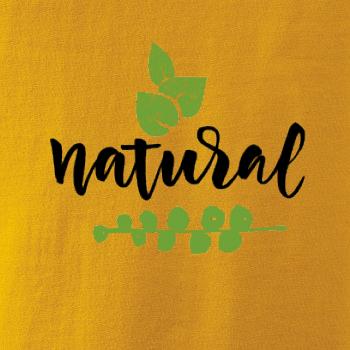 Natural - nápis v listech