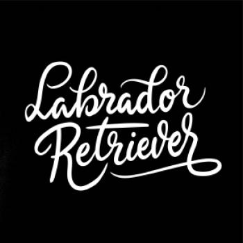 Labrador - nápis okrasný