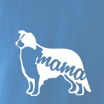 Borderská kólia mama obrys Borderská kólia mama obrys