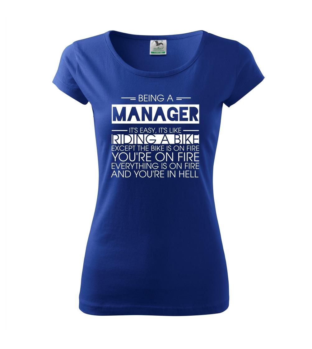 Being a manager - bike Being a manager - bike