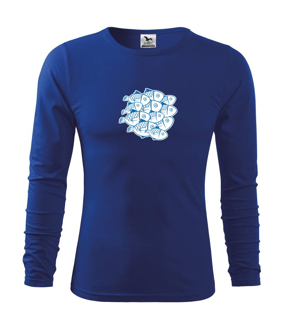 Tričká pre rybárov s potlačou - Kŕdeľ rýb - Tričko detské Long Sleeve
