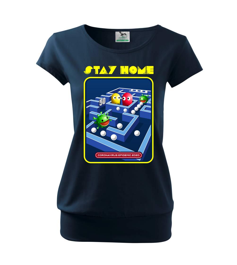 Stay home packman - Voľné tričko city