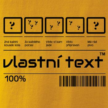 Čiarový kód - Vlastný text Čiarový kód - Vlastný text