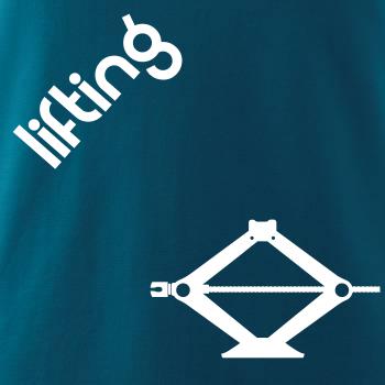 Lifting nápis šikmo