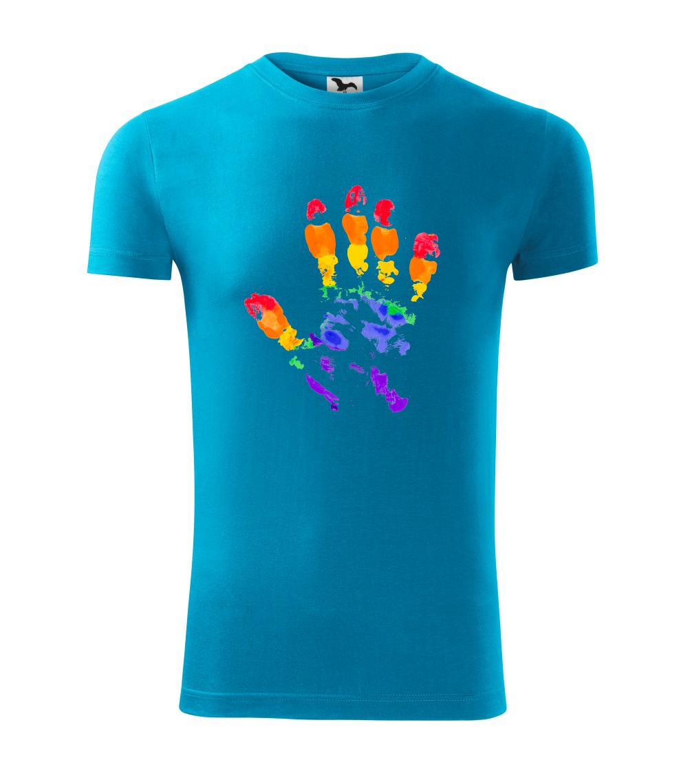 LGBT hand print LGBT hand print