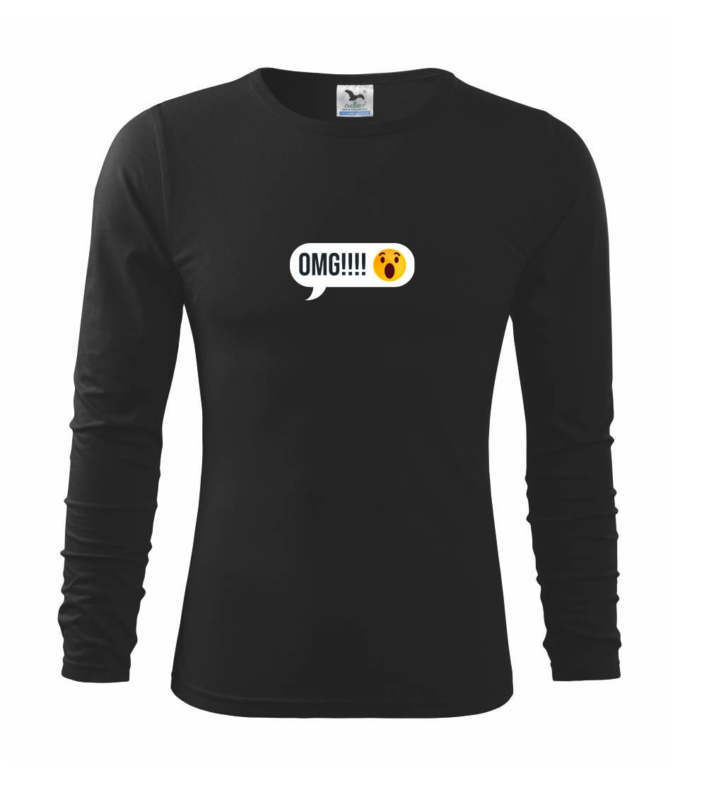 Tričká pre ajťákov - Emoji - OMG - Tričko detské Long Sleeve