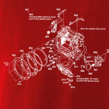 Nákres uzávierka starý fotoaparát