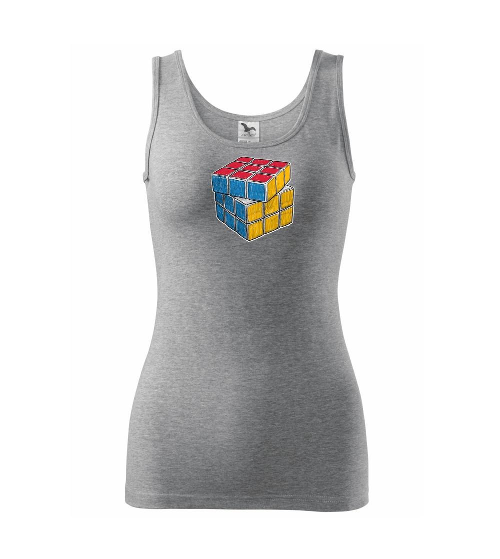 Rubikova kocka kreslená