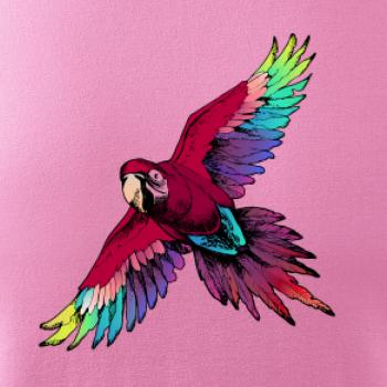 Papagáj kreslený letiaci