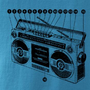 Nákres starý magnetofón