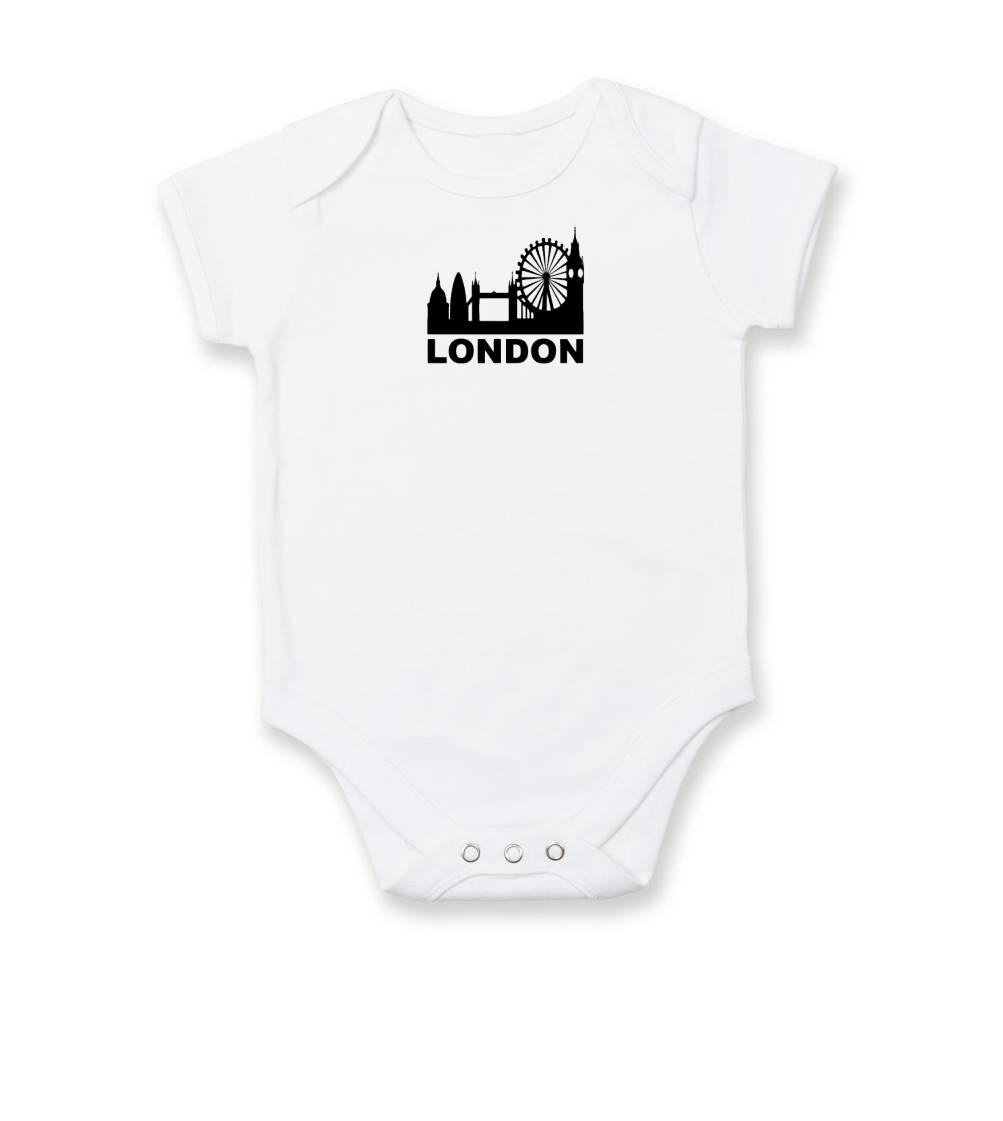 Tričká Anglicko - London Silueta - Body dojčenské s krátkym rukávom