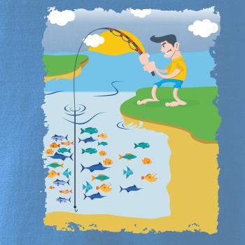 Rybár, ktorý má smolu farebný Rybár, ktorý má smolu farebný