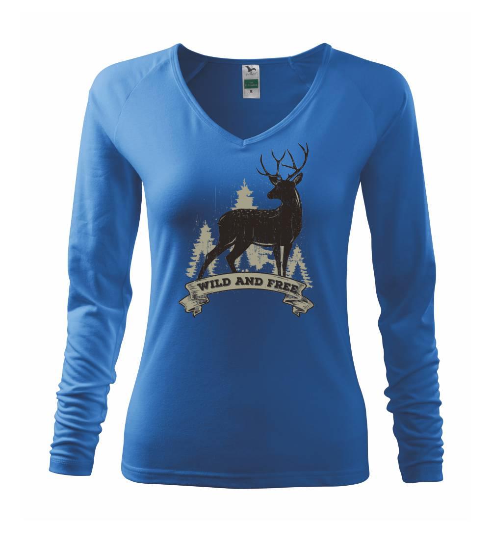 Tričká so zvieratami - Deer rib - Tričko dámske Elegance