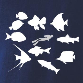 Potápač ryby štvorec Potápač ryby štvorec