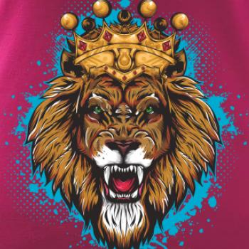 Lev kreslený s korunou
