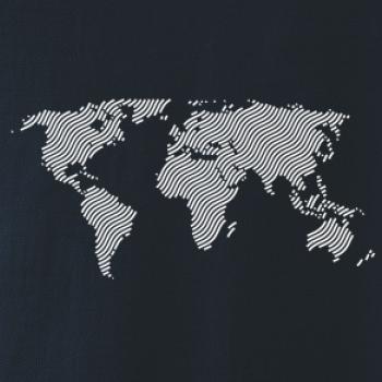 Mapa sveta odtlačok Mapa sveta odtlačok