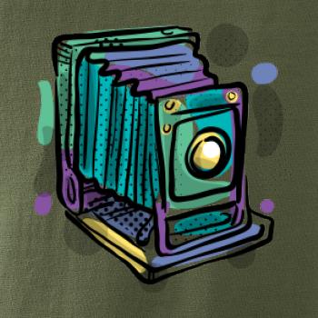 Foťák farebný starý - jedna šošovka Foťák farebný starý - jedna šošovka