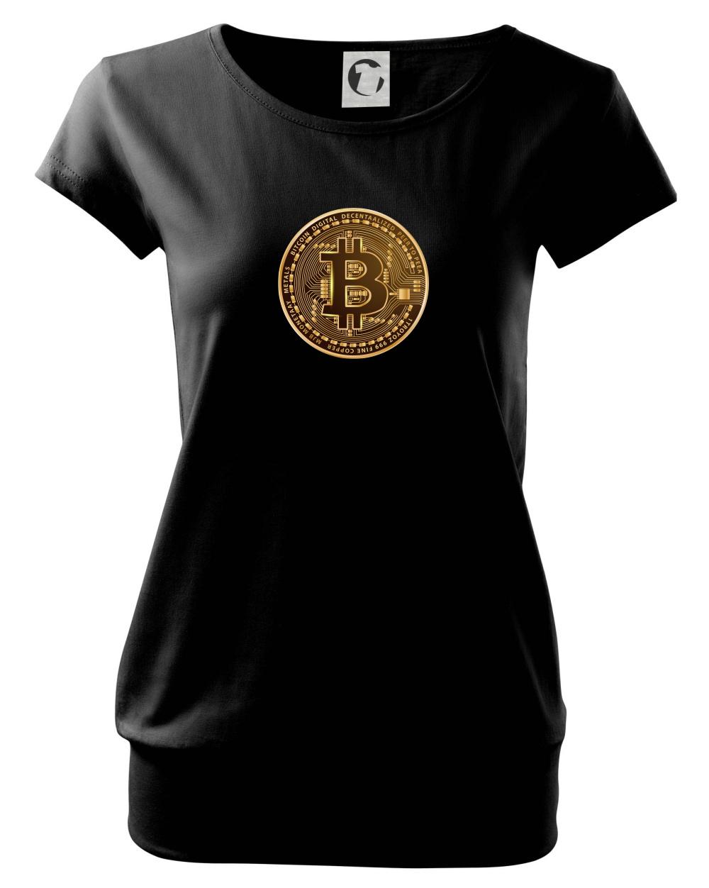 Bitcoin zlatá minca guľatá Bitcoin zlatá minca guľatá