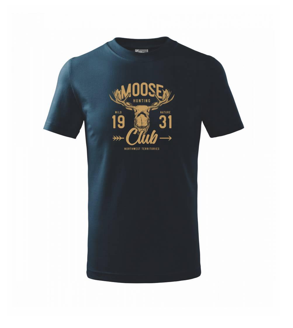 Tričká so zvieratami - Moose club - Tričko detské bavlnené