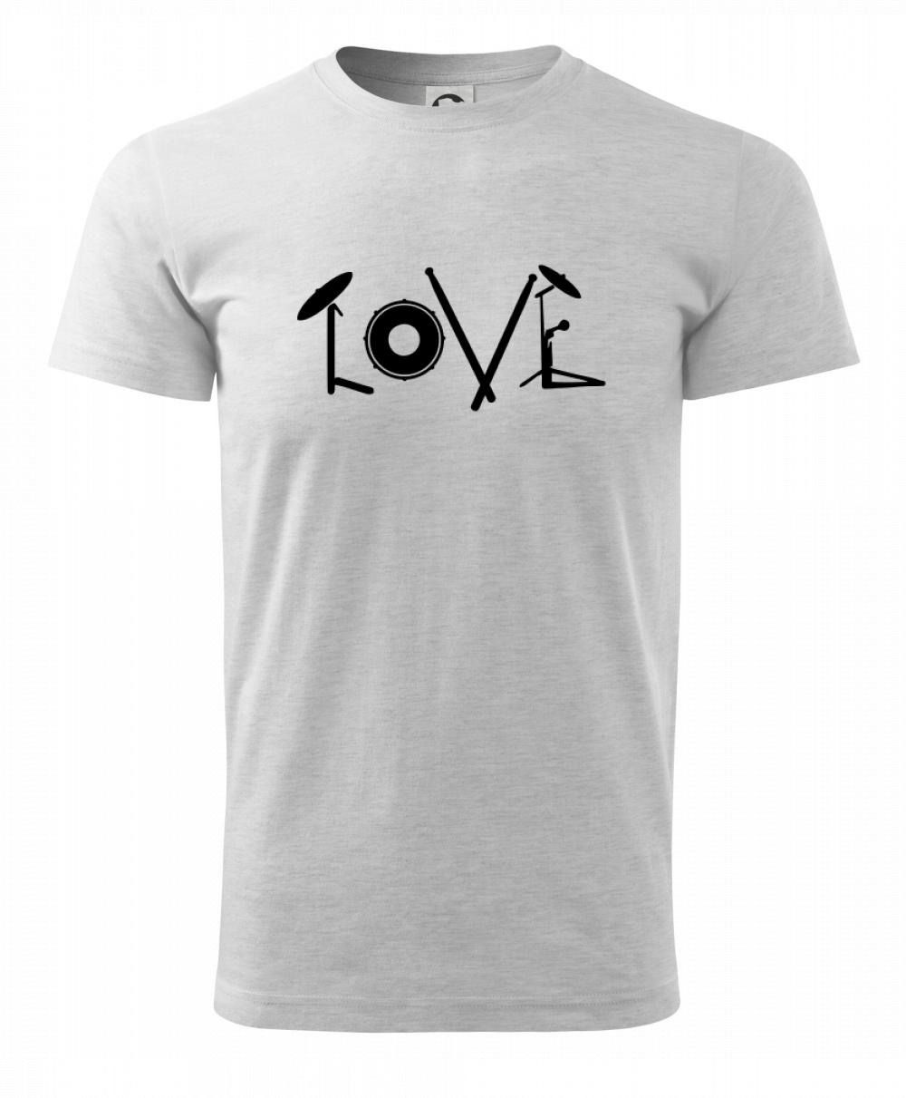 Love bubeník nápis Love bubeník nápis