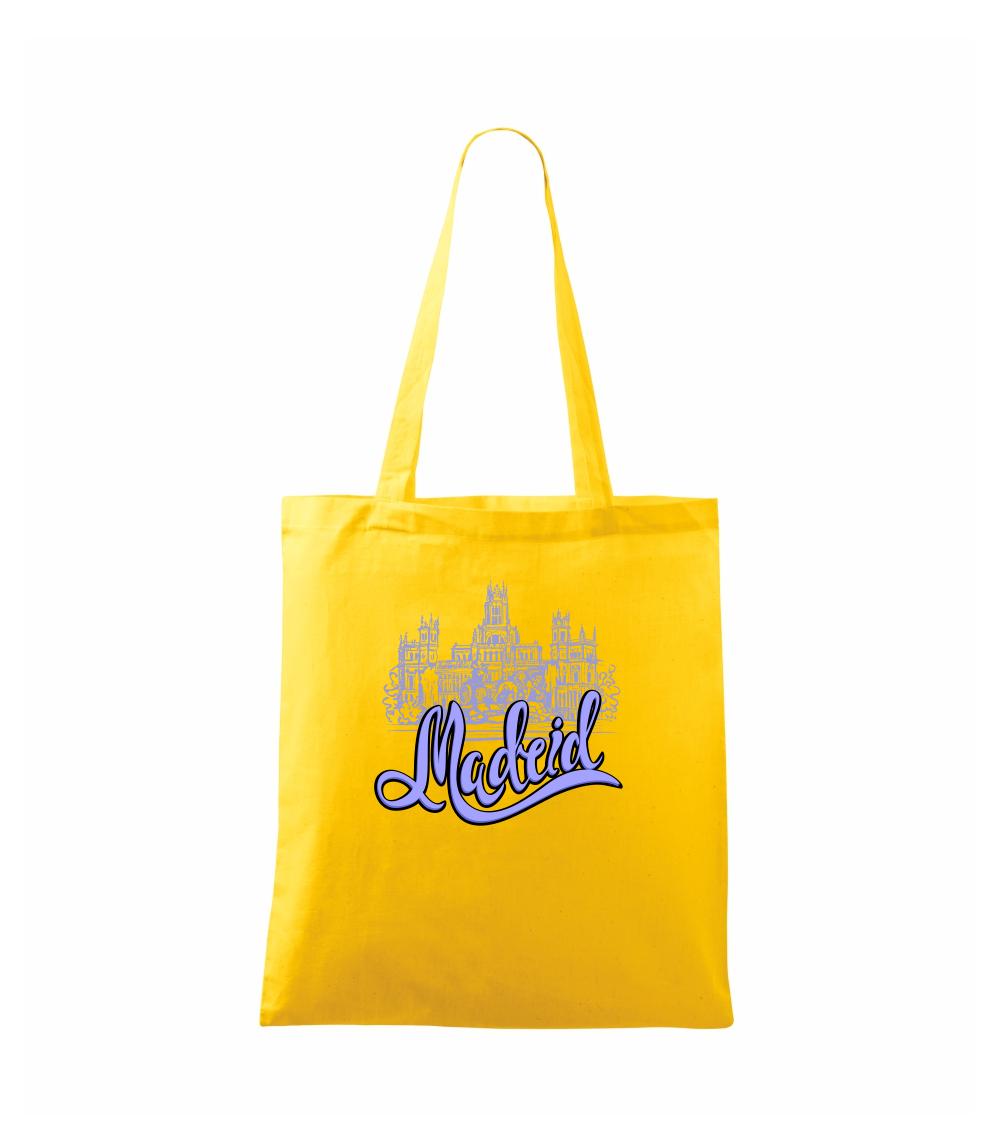 Ostatné mestá / miesta - Madrid Lettering - Taška bavlnená