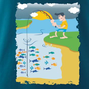 Rybár, ktorý má smolu farebný Rybár, ktorý má smolu farebný