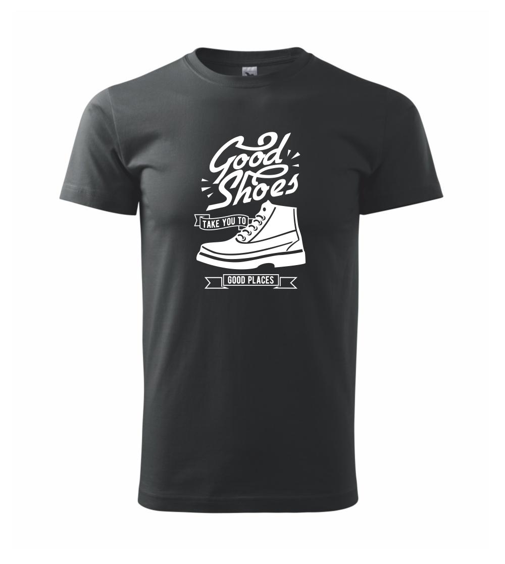 Trička pre cestovateľov - Good Shoes - Klasické pánske tričko vyššej gramáže