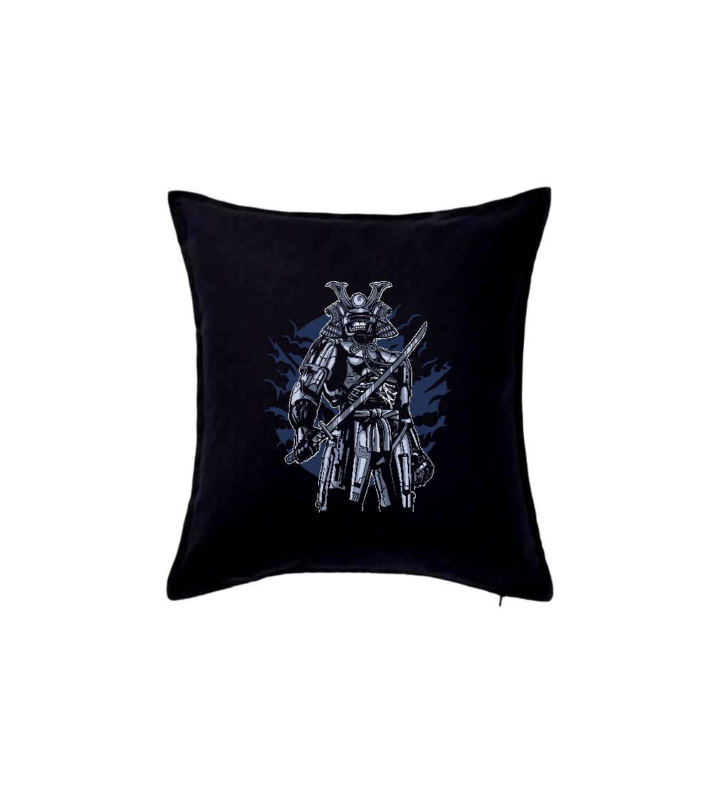 Grafické tričká - Samurai Robot Skull - Vankúš 50x50