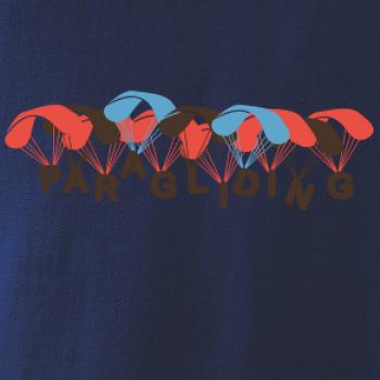 Paragliding nápis s padáky