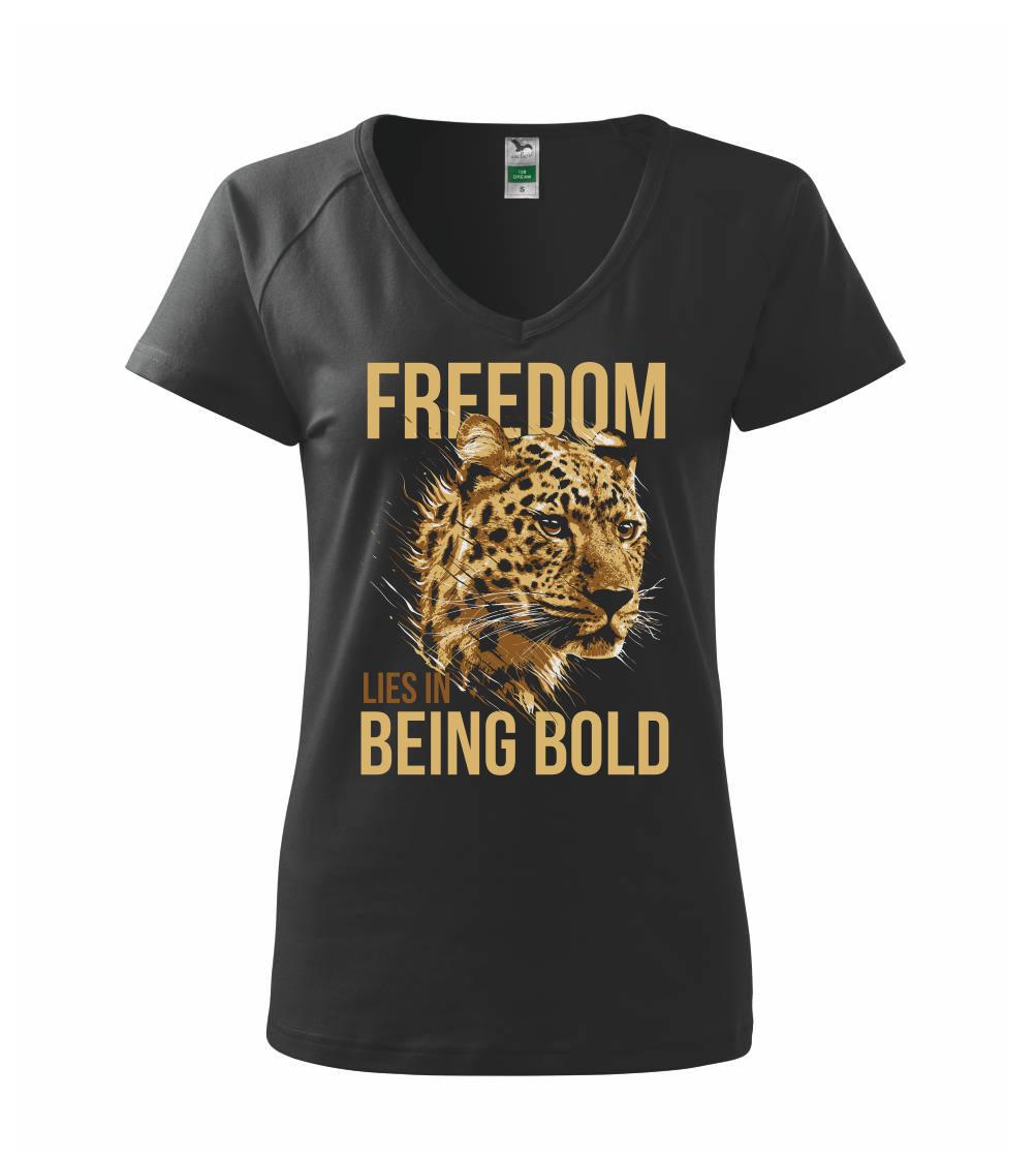 Tričká so zvieratami - Leopard bold - Tričko dámske Dream