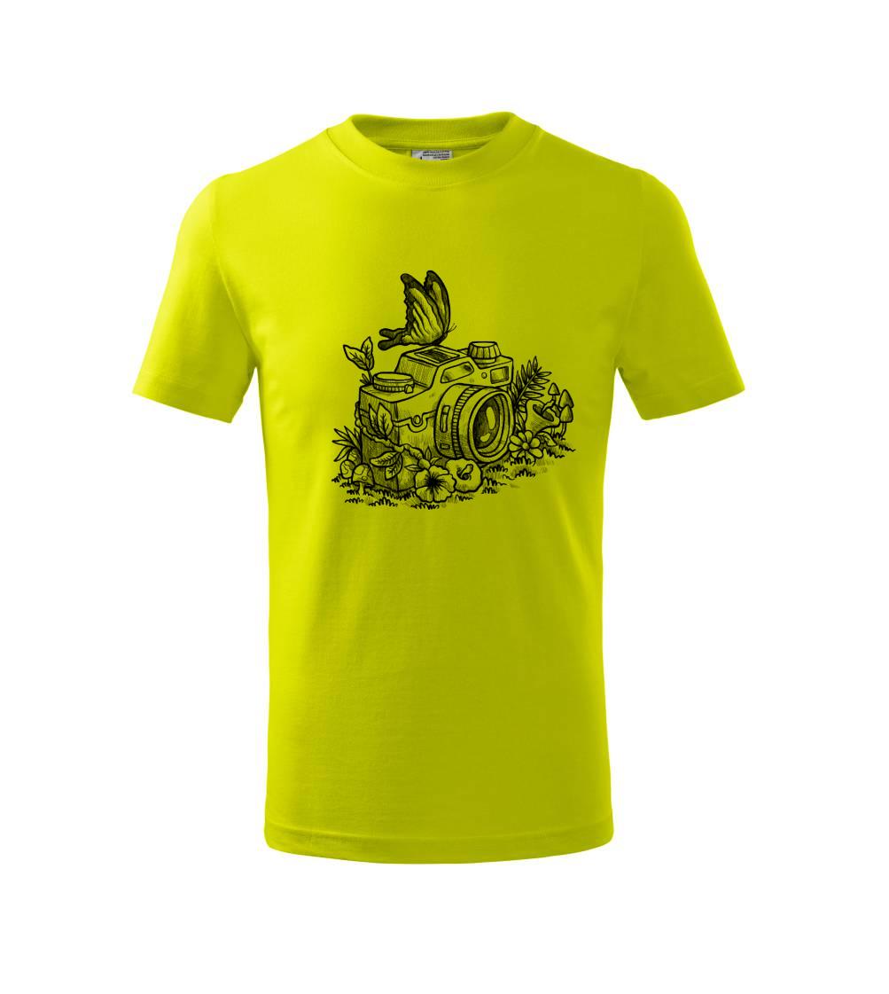 Foťák kreslený motýľ