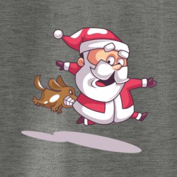 Santa so zahryznutým psom