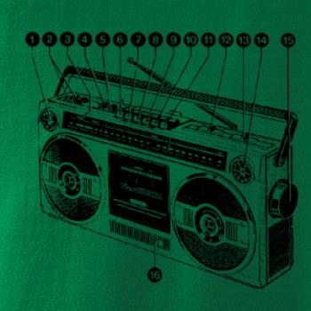 Nákres starý magnetofón