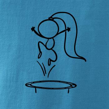 Skákajúci dievčatko