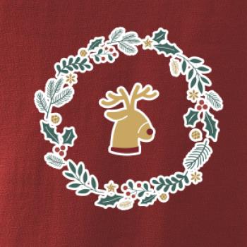 Vianočný veniec so sobom