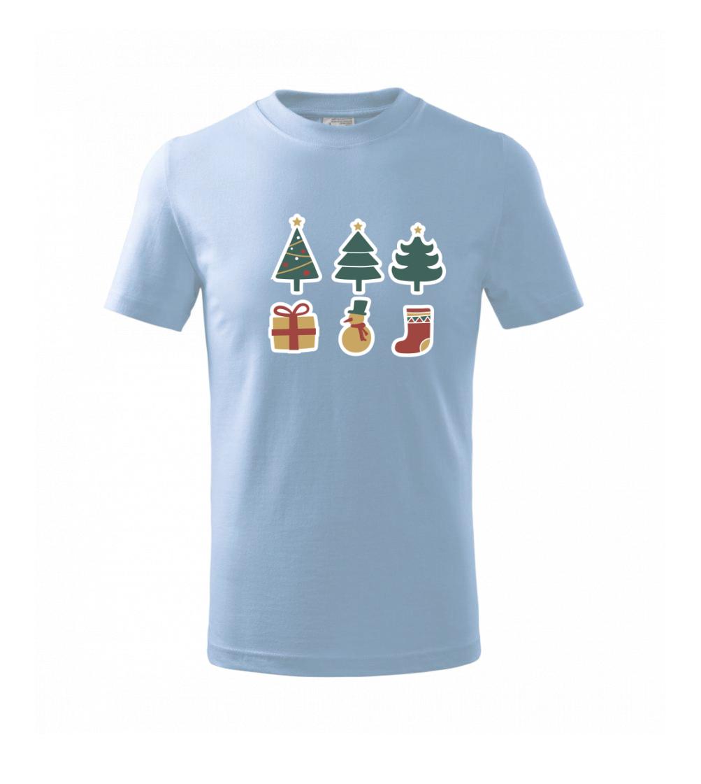 Vánoční sada - stromky a dárky