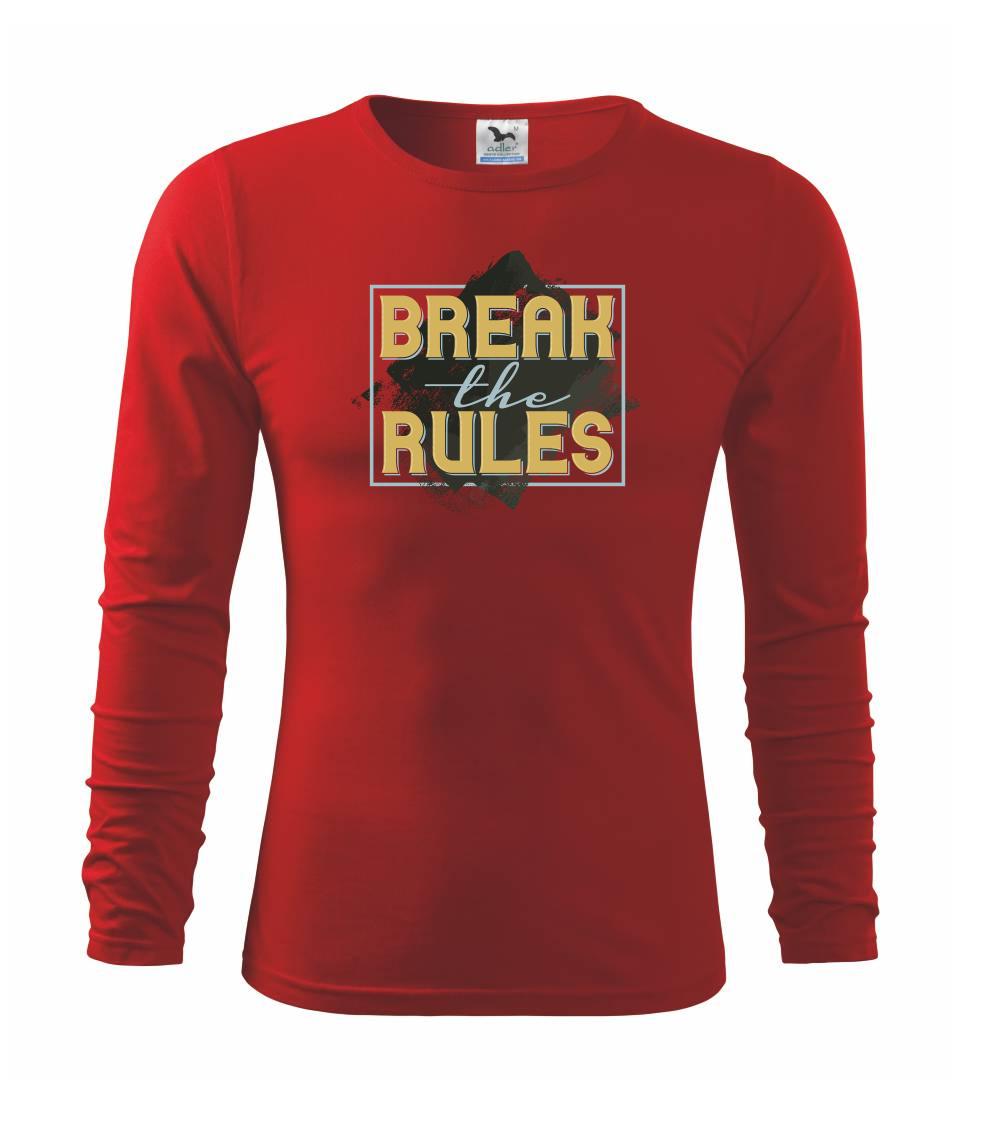 Tričká na párty - Break the rules - Tričko detské Long Sleeve