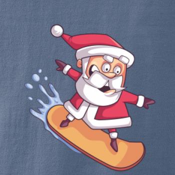 Santa jazdiaci na snowboarde