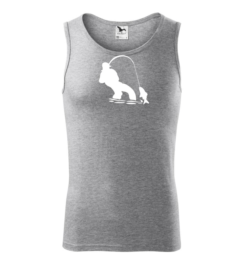 Rybár ťahajúce rybu Rybár ťahajúce rybu