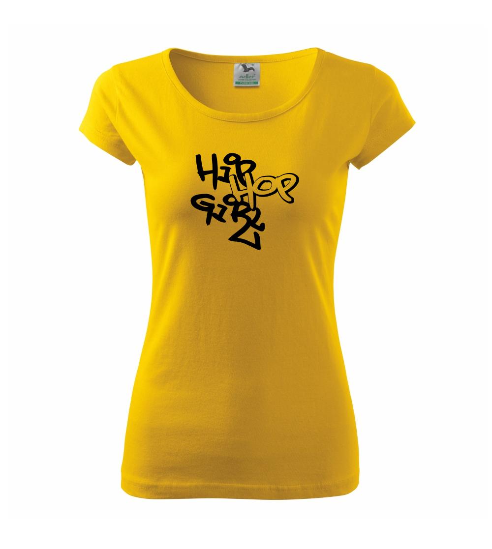 Hudobné tričká - Hip hop girl - Dámske tričko Pure