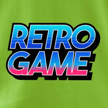 Retro game nápis farebný