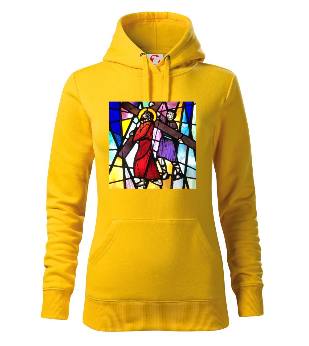 Vitráž - Ježiš a kríž Vitráž - Ježiš a kríž