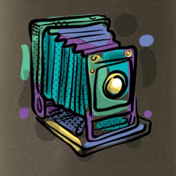 Foťák barevný starý - jedna čočka