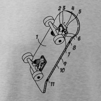 Skateboard nákres dosky