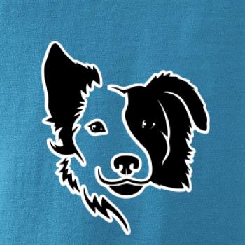 Border kólia obrys hlavy Border kólia obrys hlavy