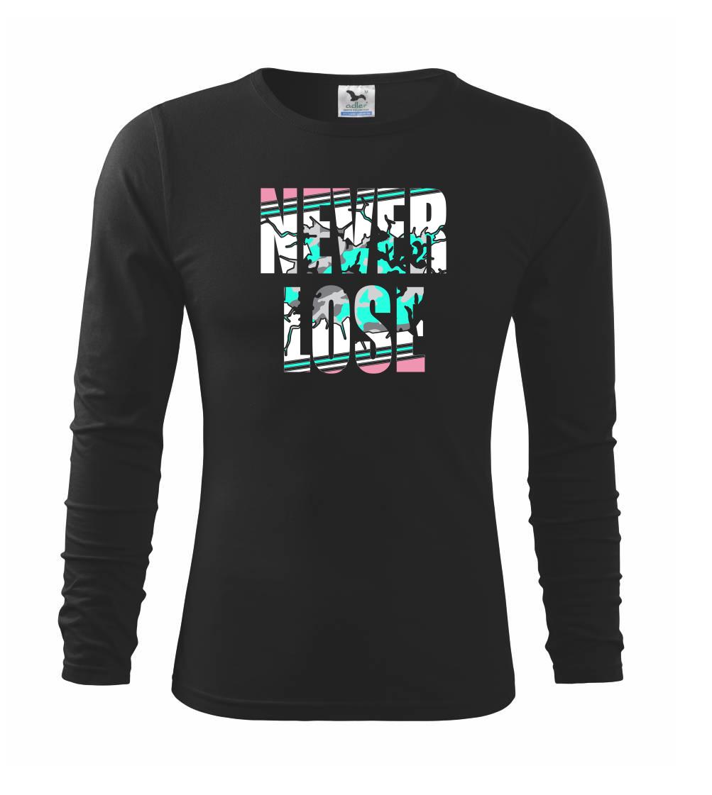 Tričká pre bežcov - Never lose - Tričko detské Long Sleeve