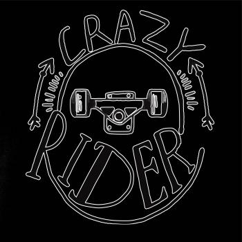 Crazy skateboard rider
