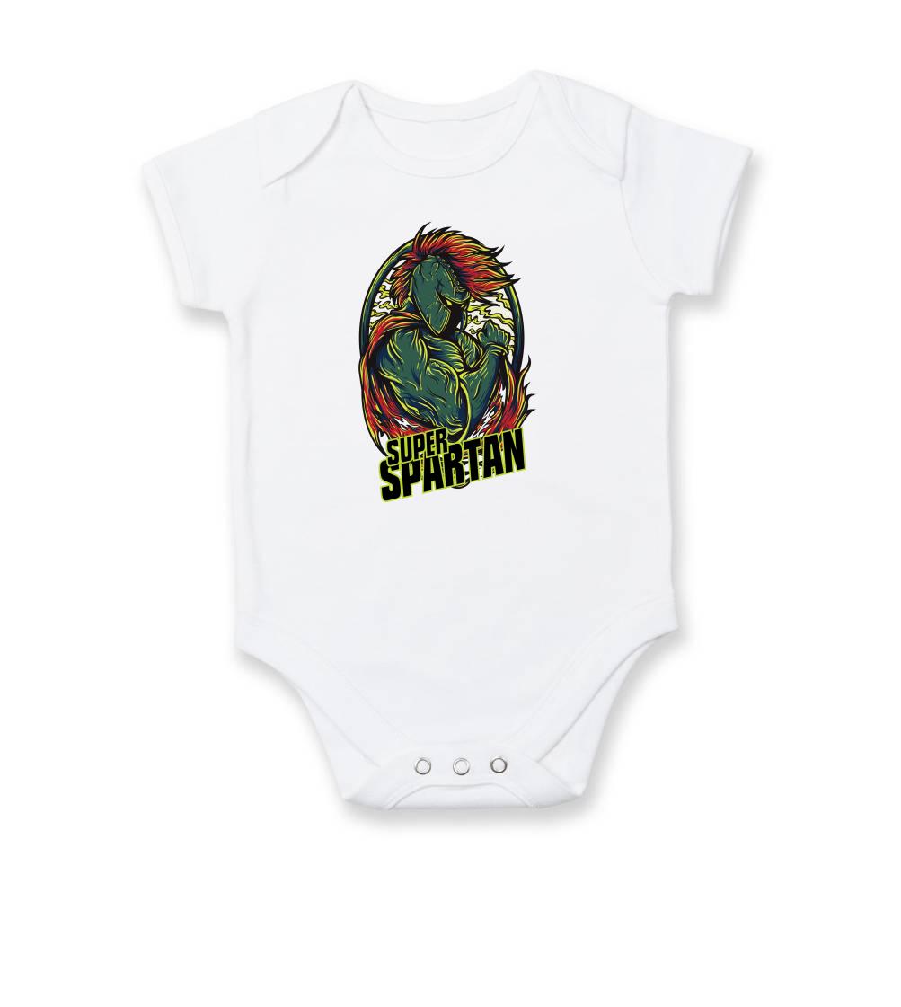 Posilňovani - Super Spartan - Body dojčenské s krátkym rukávom