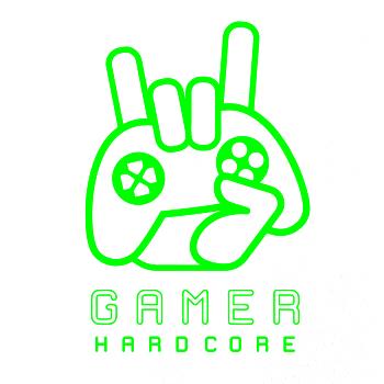 Hardcore gamer - ruka - zelená Hardcore gamer - ruka - zelená